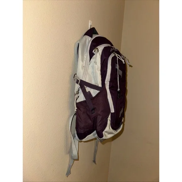 EDDIE BAUER Cassidy Day Pack Hiking Camping College BACKPACK 20L Purple And Gray - Picture 2 of 6